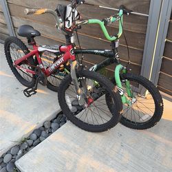 Two kids bikes