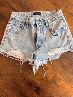 Reserved Supply Distressed Denim Cutoff Shorts size 9