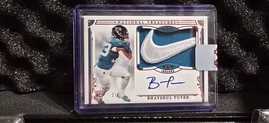 2025 National Treasures Bhayshul Tuten Rookie Patch Auto Nike Logo # 2/2
