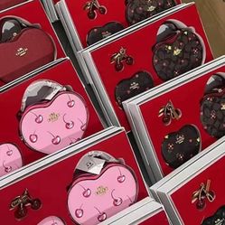 Heart Coach Purse & Wallet, Key Chain Set 