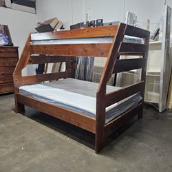 Twin Over Full Bunk Bed And Mattress 