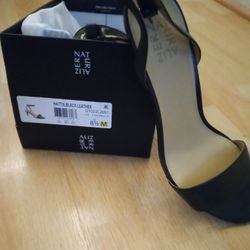 Natrulizer Black Leather Heels 