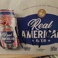 Hulk Hogan Signed Beer