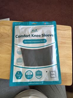 Plus size knee compression sleeve