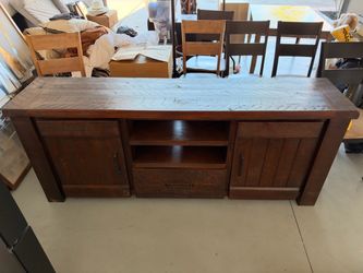 Solid Wood TV Stand / Media Console – 79” Wide