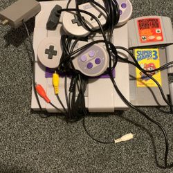 Classic Super Nintendo With Games