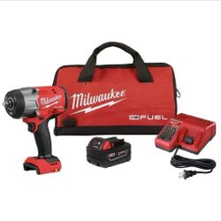 Milwaukee M18 Fuel 1/2 High Torque Impact Wrench With 4.0 XC Battery, Charger, Case New