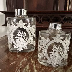 Glass Etched Container