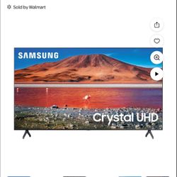 SAMSUNG 55" Class 4K Crystal UHD (2160P) LED Smart TV with HDR UN55TU7000B