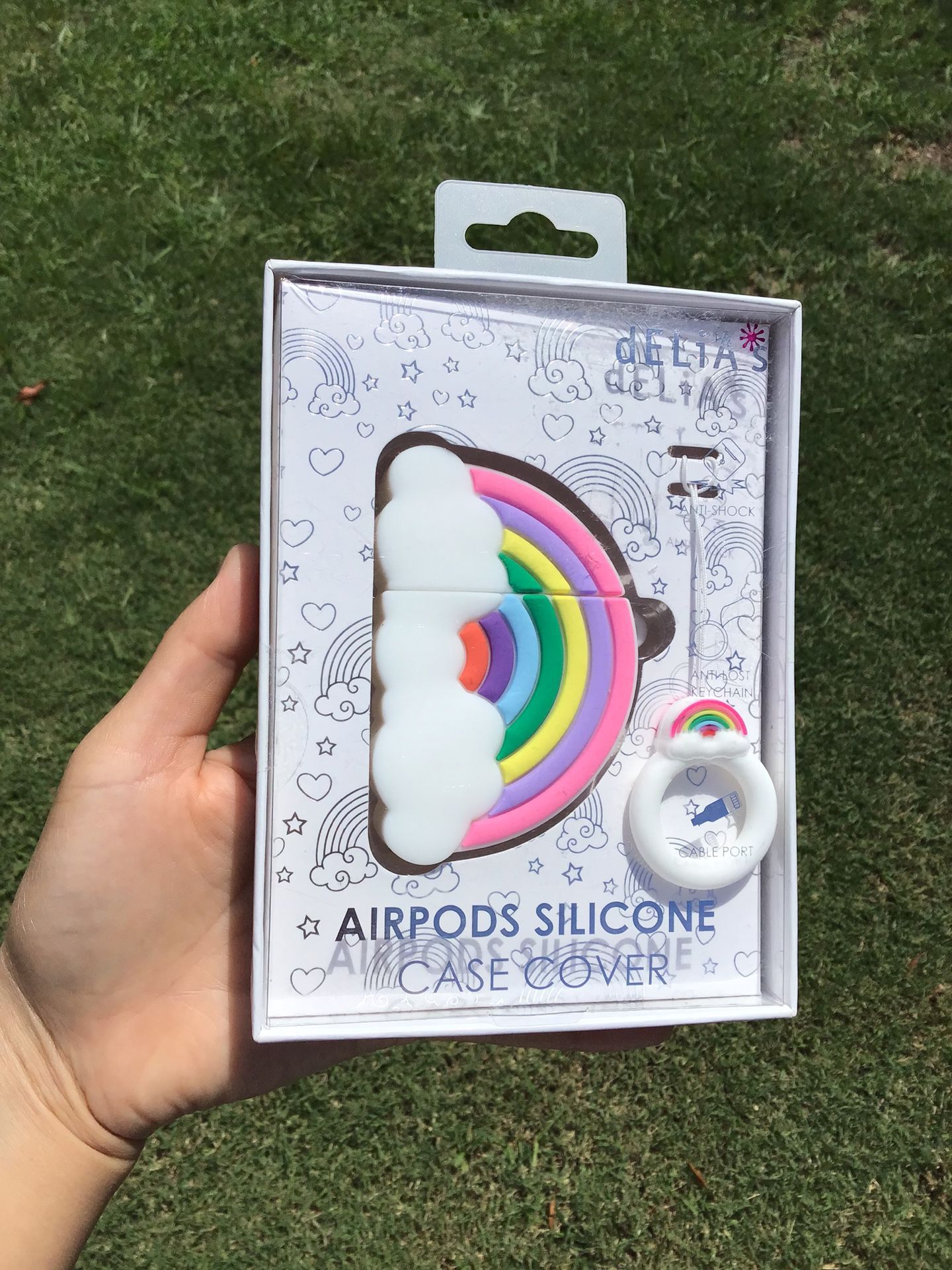 Rainbow AirPods Case Apple iPod iPad iPhone AirPod Case Earbuds Ear Phones Phone Electronics Media Music Accessories Samsung Galaxy 