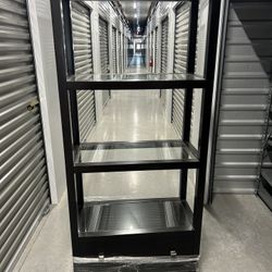 Bookshelf/ Tall Cabinet Glass Shelving 