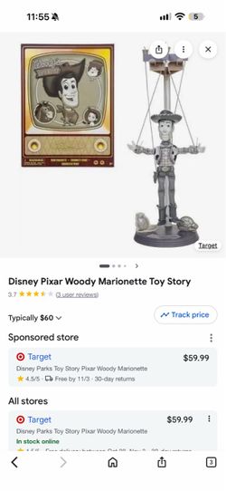 Toys Story Woody Marionette