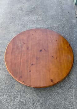 Disassembled Wood & Metal Dining Table + 3 Matching Chairs – Rustic/Traditional