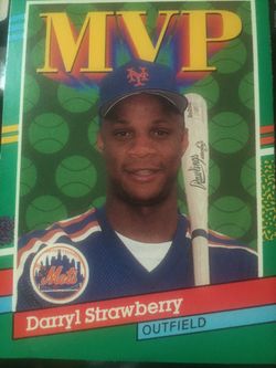 Baseball card Darryl Strawberry Mets