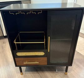 Modern black Bar cabinet
