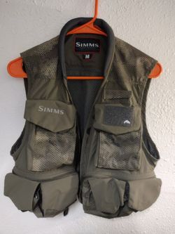 Simms Tributary Fishing Vest - Nylon/Poly Mesh Mens Wading Vest Size Medium