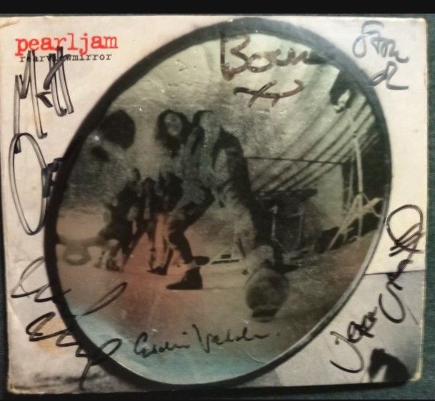 Pearl Jam Signed CD (Rear View Mirror) x5 Members