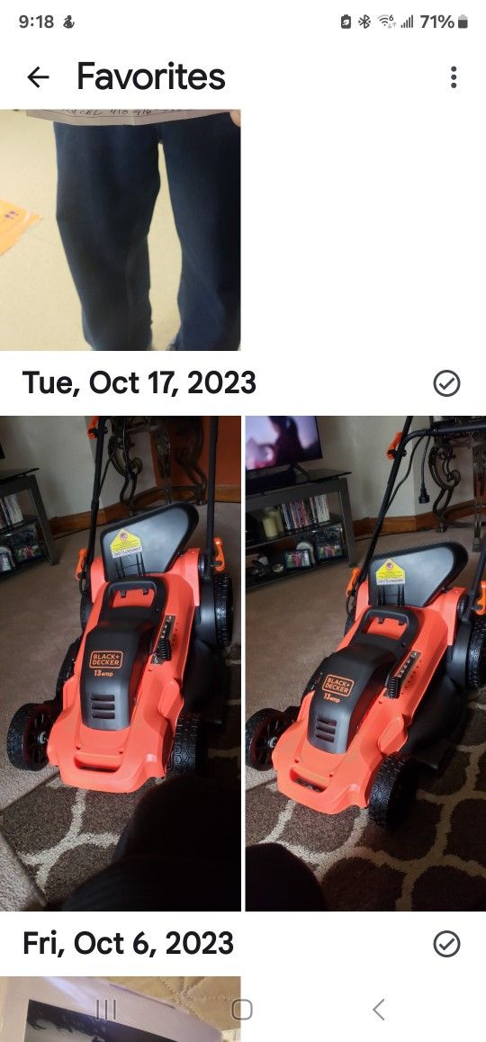 Black And Decker electric Lawn Mower