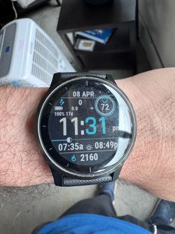 Garmin vívoactive 4 GPS Smartwatch – Black – Works Great (Scratches on Screen)