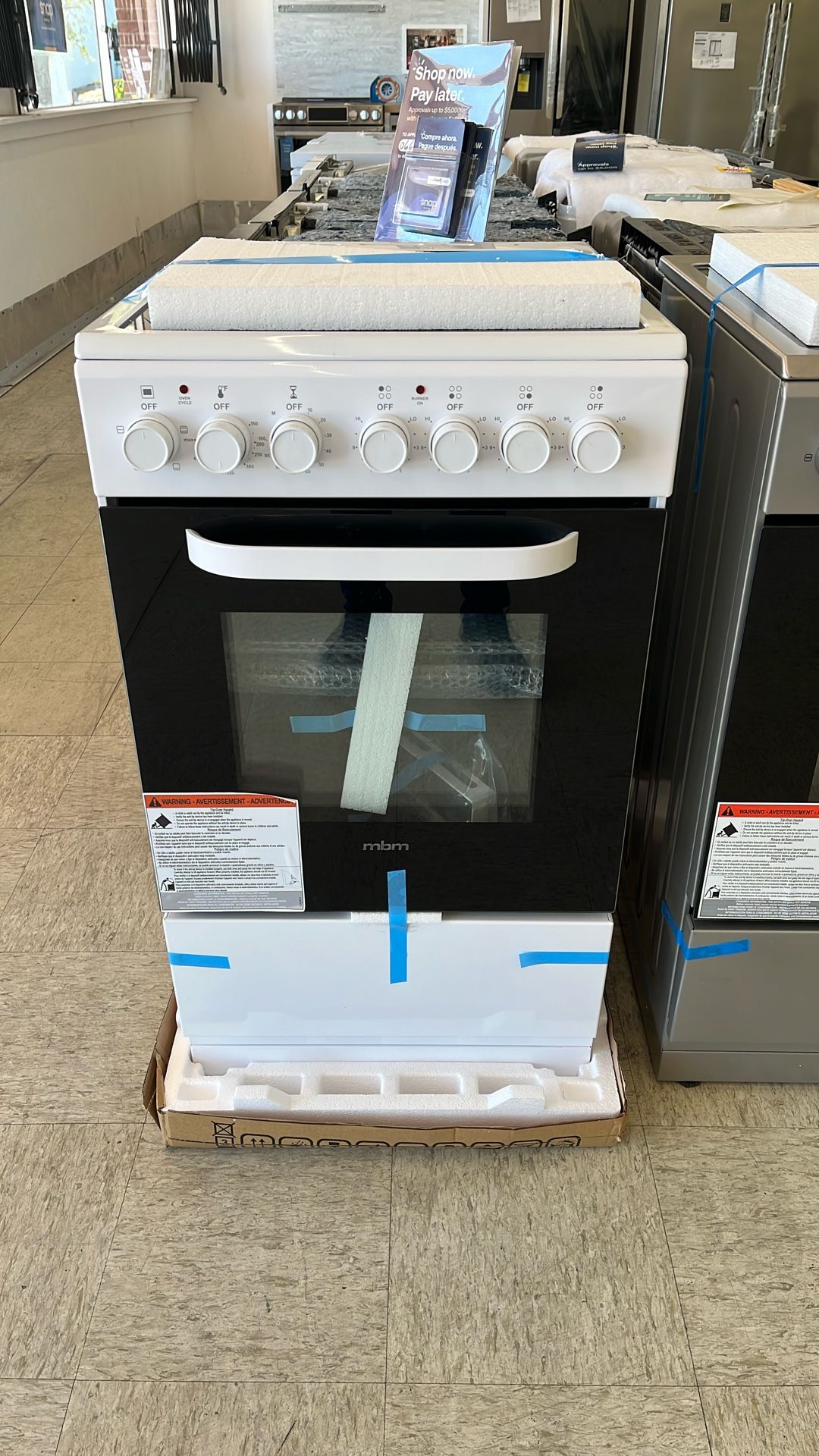 New 20” Electric Range - Financing Available With $10 Down