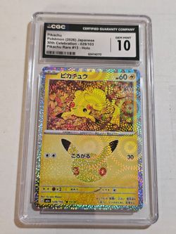 CGC 10 Pikachu Holo Japanese 30th Celebration 029/103