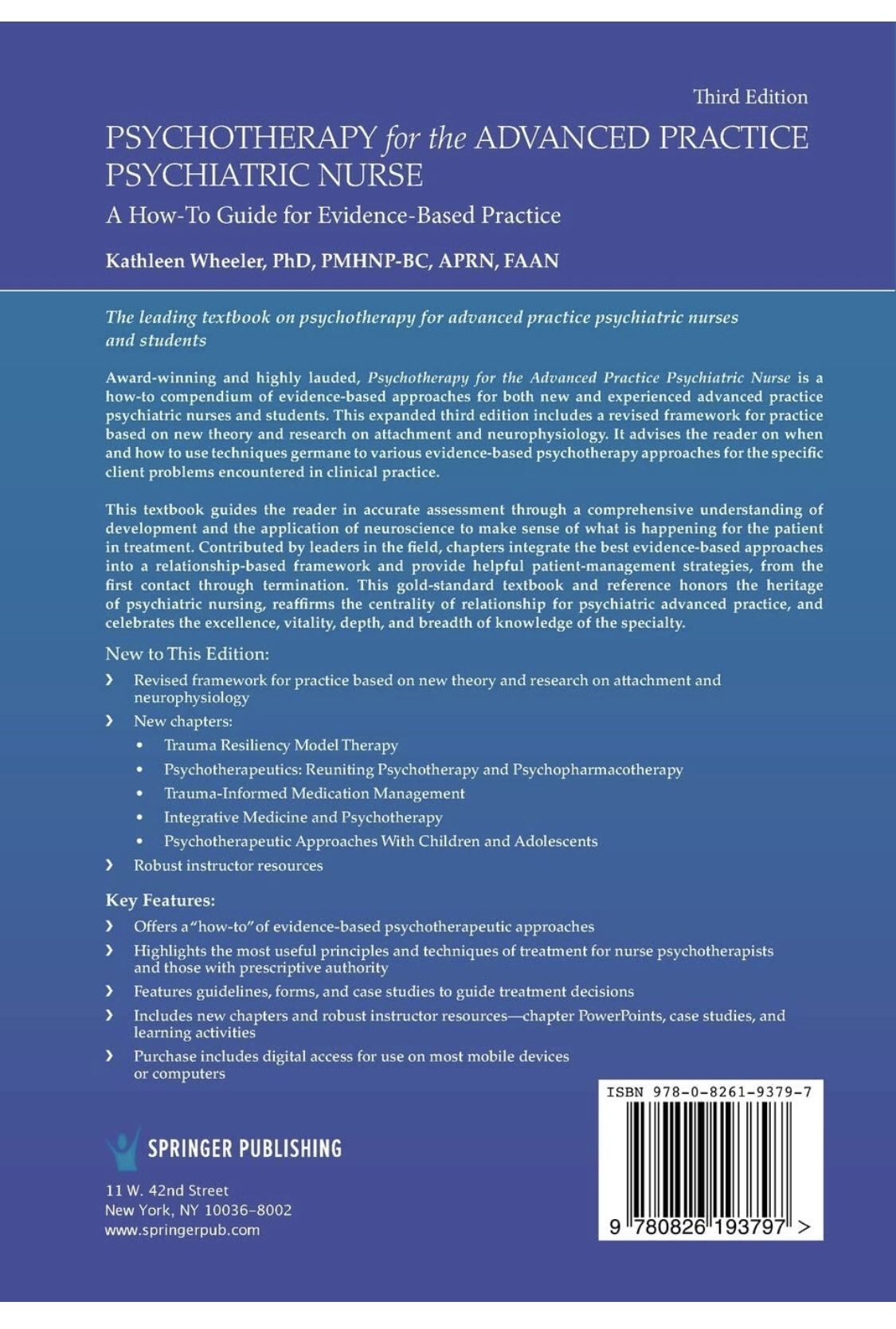 Psychotherapy for the advanced practice psychiatric nurse a how to