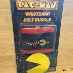 PAC-MAN Wristband And Belt Buckle Combo