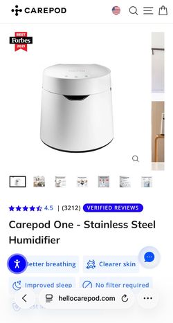 Carepod One stainless steel humidifier