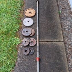 Barbell and Weighs 