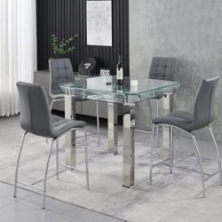SMALL DINING ROOM SET in Gray 🩶 