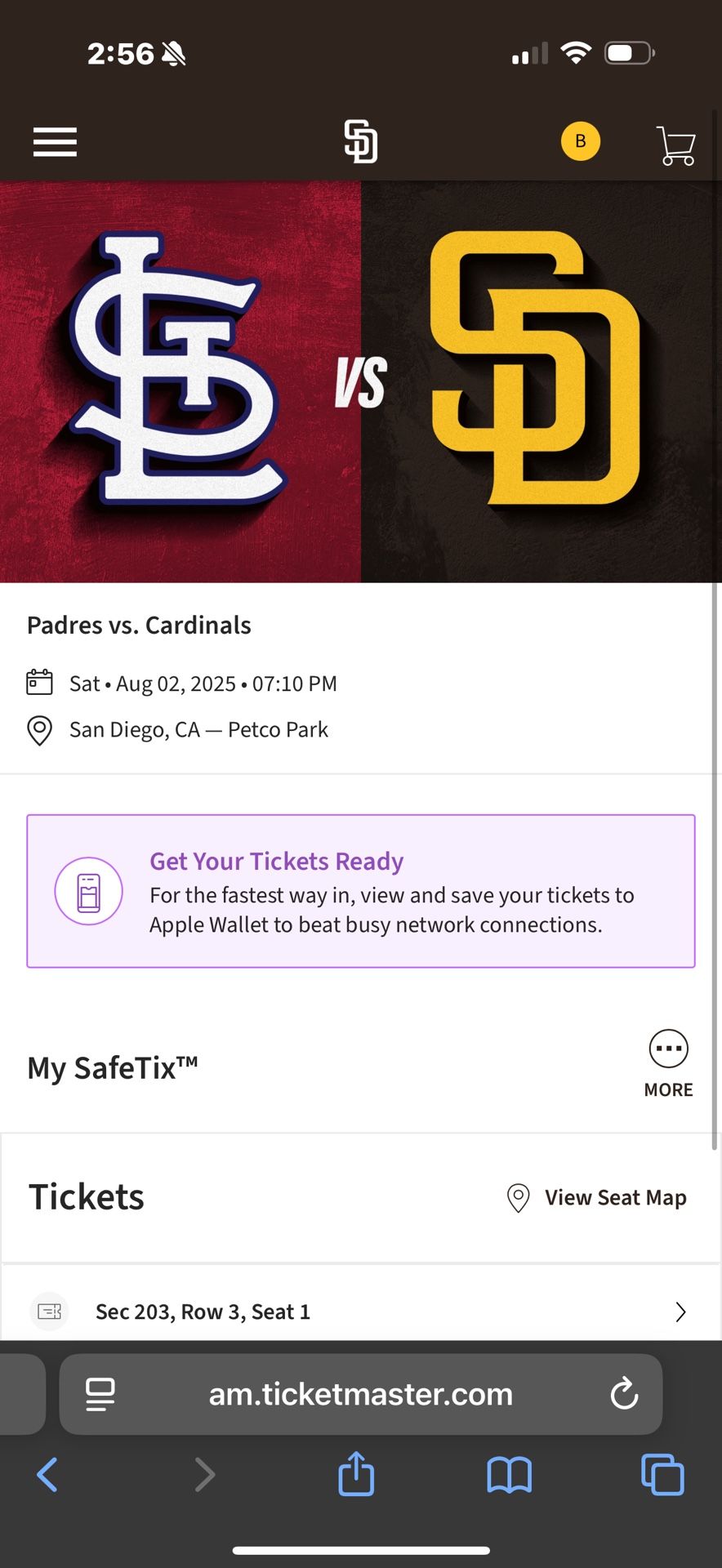 Padres vs. Cardinals Aug 2