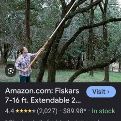 16 Ft Triple Section Pole Tree Saw Never Used 