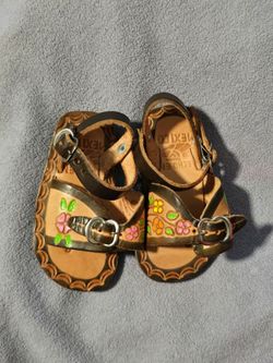 Mexican Handmade Leather Baby Huaraches Sandals size 2