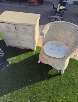Small dresser and chair beach theme