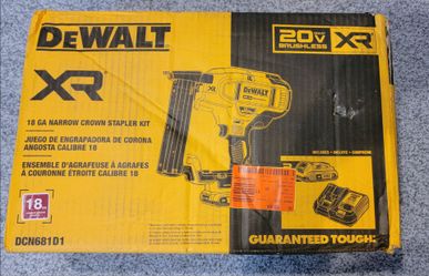 Dewalt DCN681d1 20v crown stapler 18g