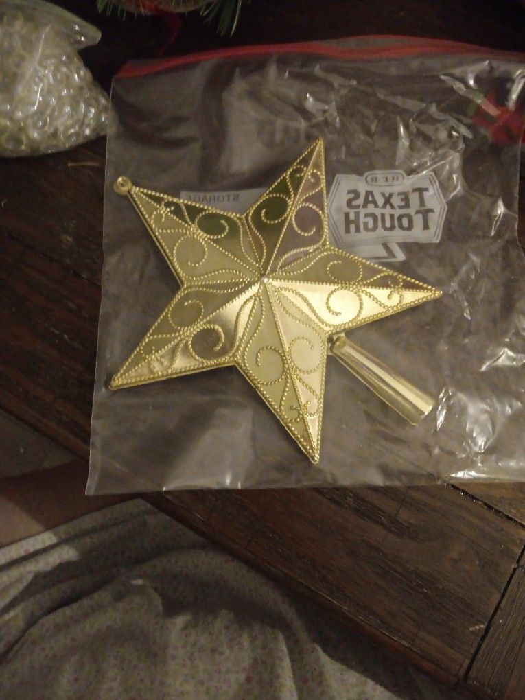 Gold Color Tree Topper 