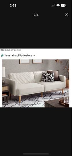 Futon sofa convert to full bed