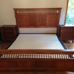 King Bed Mission Style with Tempur-Pedic Adjustable  Base