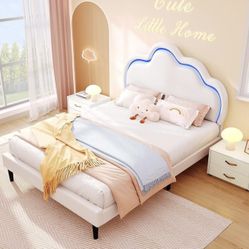BED FRAME FULL SIZE WITH LED LIGHTING BRAND NEW IN BOX!!!