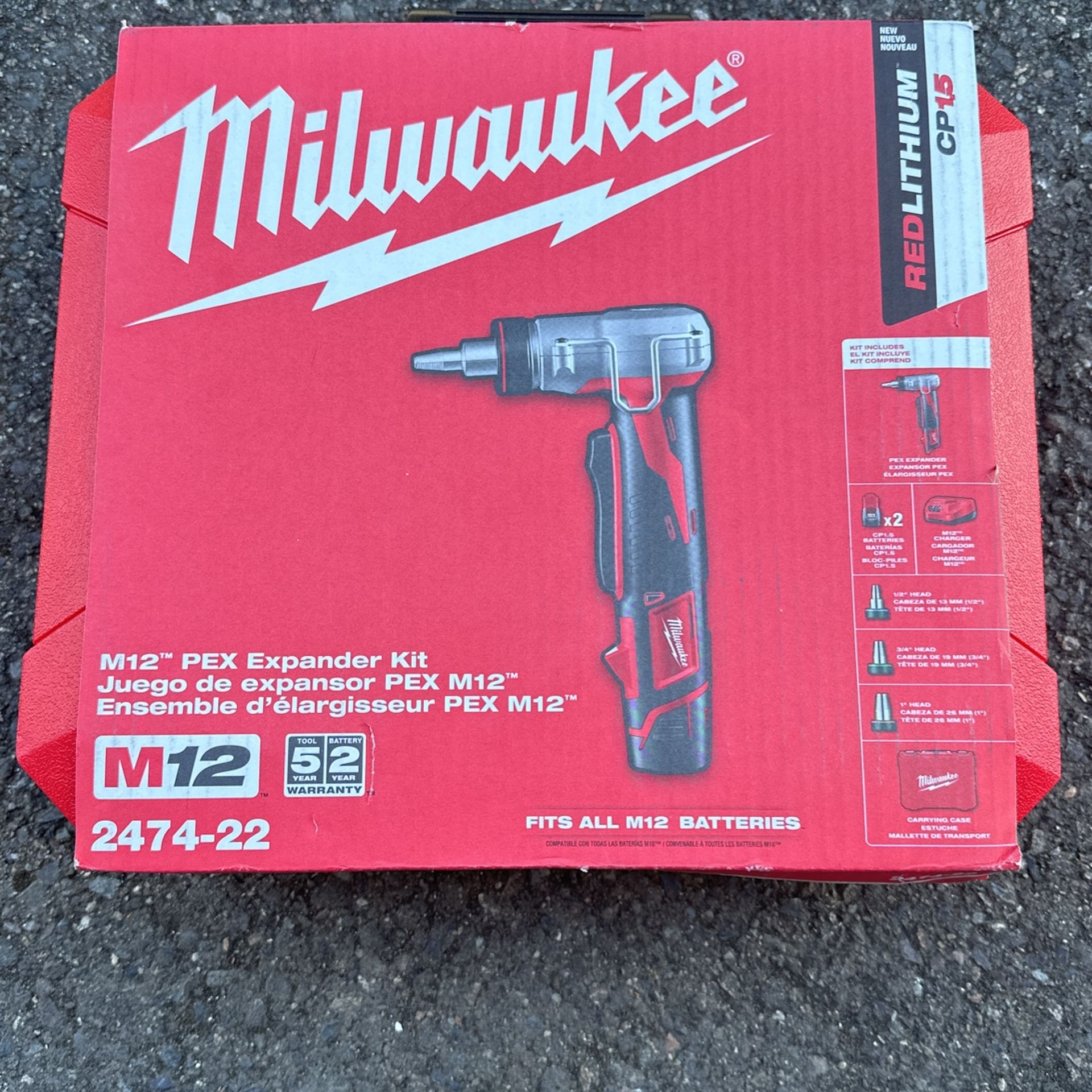 Milwaukiee Pex Expander Kit