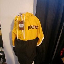 Mitchell an ness Boston Bruins Pullover Jacket