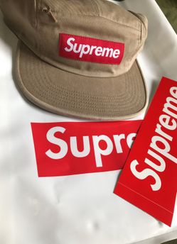 SS17 supreme zip up camp cap