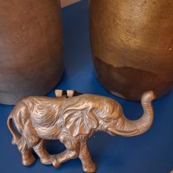 Vintage Brass Elephant Door Knocker