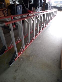 14 Ft Twin Ladder,Walk Up  on both sides