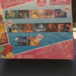 Disney Puzzles-12 Puzzles In One