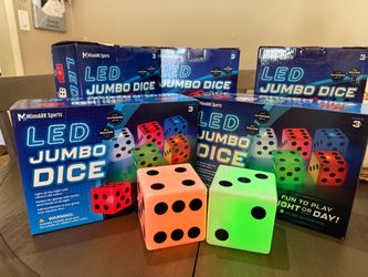 LED Jumbo Dice Set
