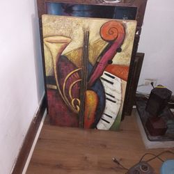 Canvas Wall Art With Musical Theme