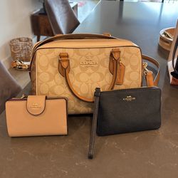 Coach Bag, Wallet And Wristlet 