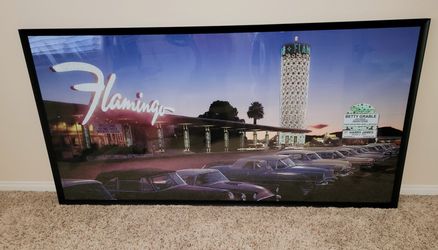 Large Framed Flamingo Print