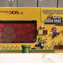 Sealed Nintendo 3ds XL Super Mario Bros. 2 Handheld Console